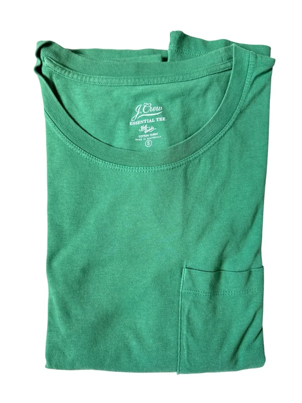 J.Crew Set of 2 Essential Long Sleeve Cotton Tees Black Green Small